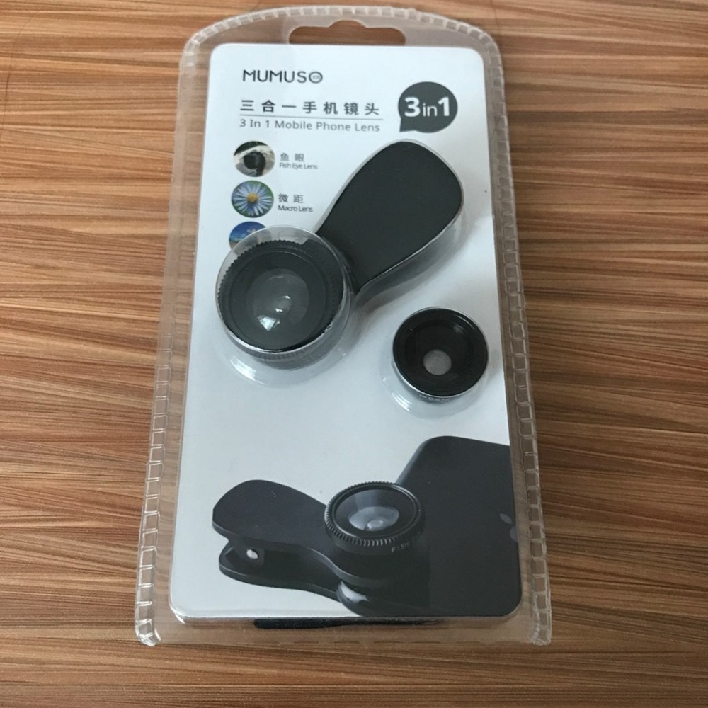 3 in 1 Mobile Phone Lens-Black
